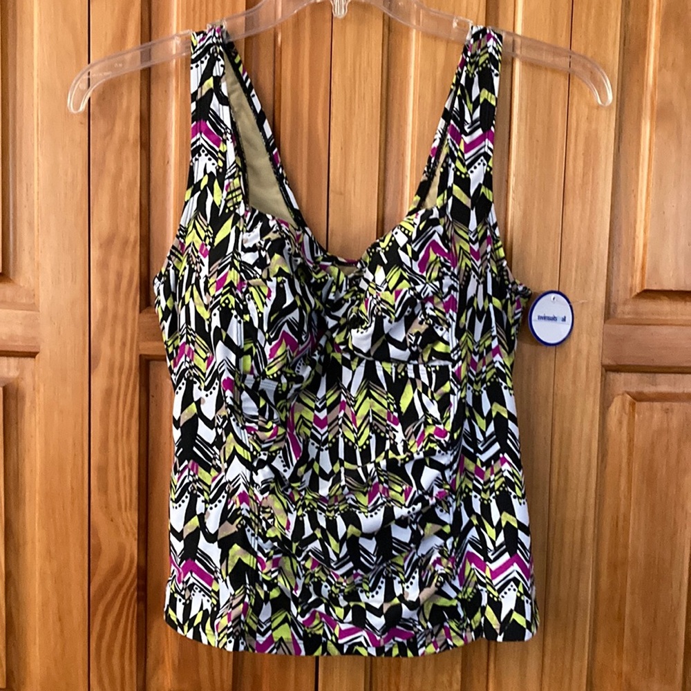 Swimsuit For All; Tankini Top; Multi color;